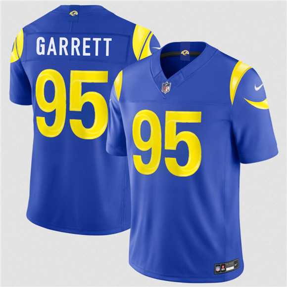 Mens Los Angeles Rams #95 Myles Garrett Royal 2026 Draft F.U.S.E. Vapor Limited Stitched Jersey Dzhi->los angeles rams->NFL Jersey