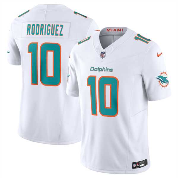Mens Miami Dolphins #10 Jacob Rodriguez White 2026 Draft F.U.S.E. Vapor Limited Stitched Jersey Dzhi->miami dolphins->NFL Jersey