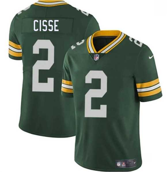 Men & Women & Youth Green Bay Packers #2 Brandon Cisse Green 2026 Vapor Untouchable Limited Stitched Jersey->green bay packers->NFL Jersey