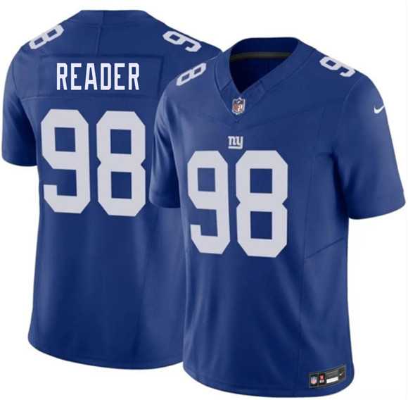 Mens New York Giants #98 D.J. Reader Blue 2026 F.U.S.E. Vapor Untouchable Limited Stitched Jersey Dzhi->new york giants->NFL Jersey