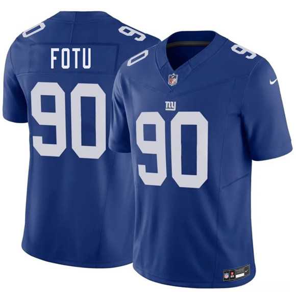 Mens New York Giants #90 Leki Fotu Blue 2026 F.U.S.E. Vapor Untouchable Limited Stitched Jersey Dzhi->new york giants->NFL Jersey