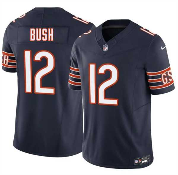 Mens Chicago Bears #12 Devin Bush Navy 2026 F.U.S.E. Vapor Untouchable Limited Stitched Jersey Dzhi->chicago bears->NFL Jersey