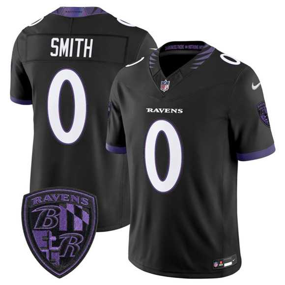 Mens Baltimore Ravens #0 Roquan Smith Black 2026 F.U.S.E. Alternate Vapor Limited Stitched Jersey Dzhi