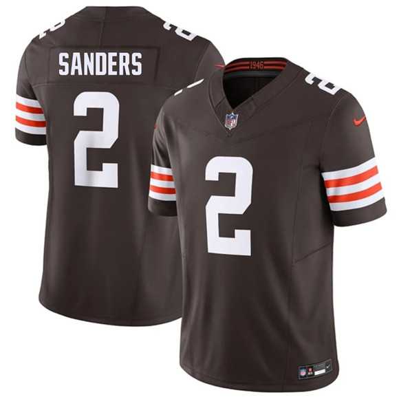 Mens Cleveland Browns #2 Shedeur Sanders Brown 2026 F.U.S.E. Vapor Limited Stitched Jersey Dzhi