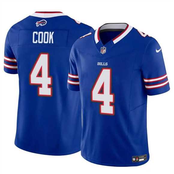 Mens Buffalo Bills #4 James Cook Blue 2023 F.U.S.E. Vapor Untouchable Limited Stitched Jersey Dzhi