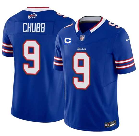 Mens Buffalo Bills #9 Bradley Chubb Royal 2026 F.U.S.E. 1-Star C Patch Vapor Untouchable Limited Stitched Jersey Dzhi