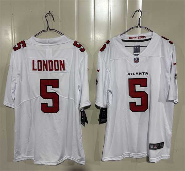 Mens Atlanta Falcons #5 Drake London White 2026 New Vapor Untouchable Limited Stitched Jersey->atlanta falcons->NFL Jersey