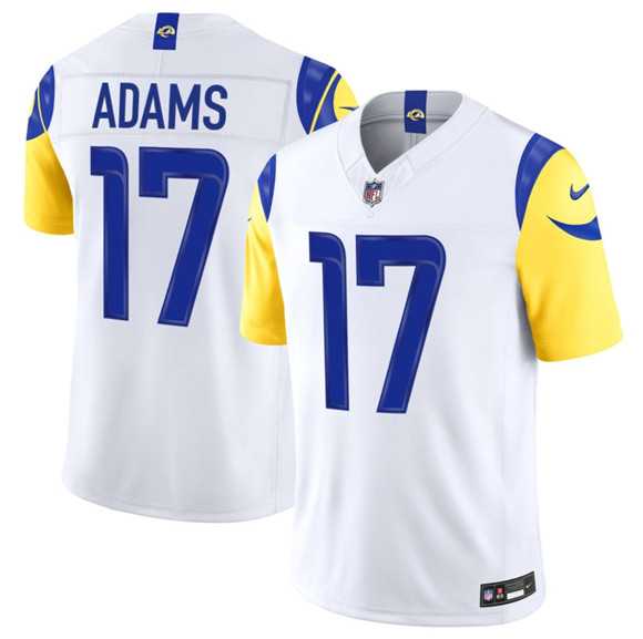 Mens Los Angeles Rams #17 Davante Adams White 2026 F.U.S.E. Vapor Limited Stitched Jersey Dzhi