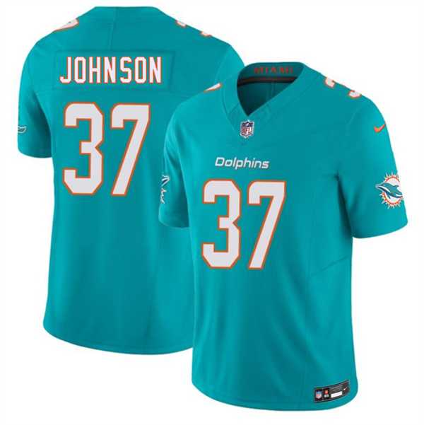 Mens Miami Dolphins #37 Isaiah Johnson Aqua 2026 F.U.S.E. Vapor Limited Stitched Jersey Dzhi
