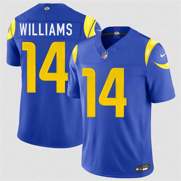 Mens Los Angeles Rams #14 Mario Williams Royal 2026 F.U.S.E. Vapor Limited Stitched Jersey Dzhi->los angeles rams->NFL Jersey