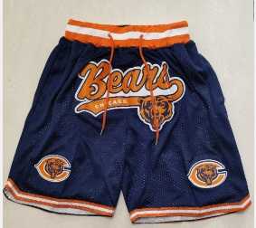 Mens Chicago Bears Navy Blue Just Don Shorts (Run Small)->chicago bears->NFL Jersey