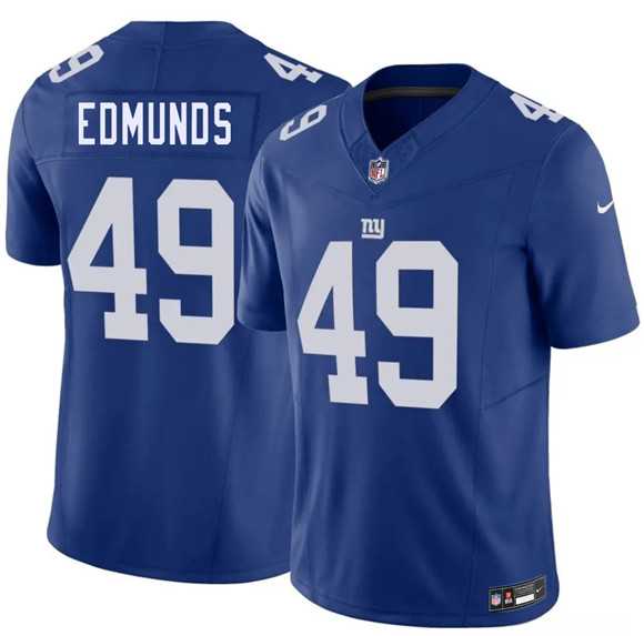 Mens New York Giants #49 Tremaine Edmunds Blue 2026 F.U.S.E. Vapor Untouchable Limited Stitched Jersey Dzhi