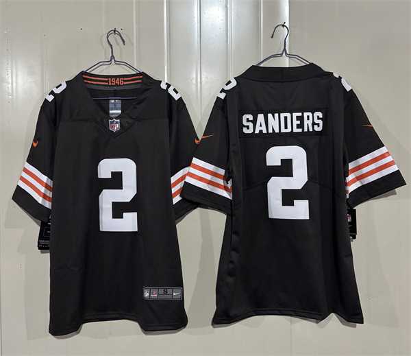 Mens Cleveland Browns #2 Shedeur Sanders Brown 2026 Vapor Limited Stitched Jersey->cleveland browns->NFL Jersey