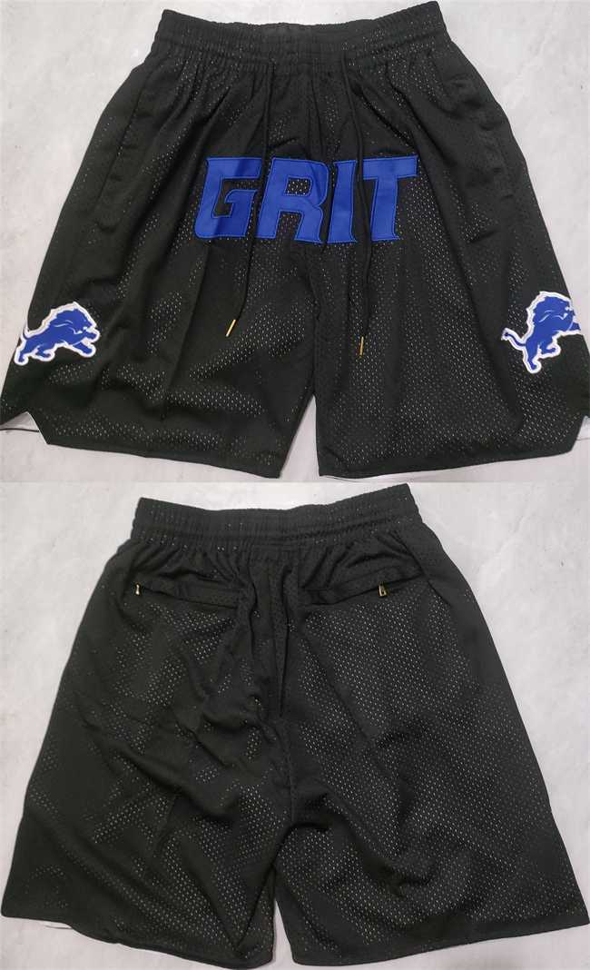 Mens Detroit Lions Black Shorts (Run Small)->detroit lions->NFL Jersey Mens Detroit Lions Black Shorts (Run Small)->detroit lions->NFL Jersey