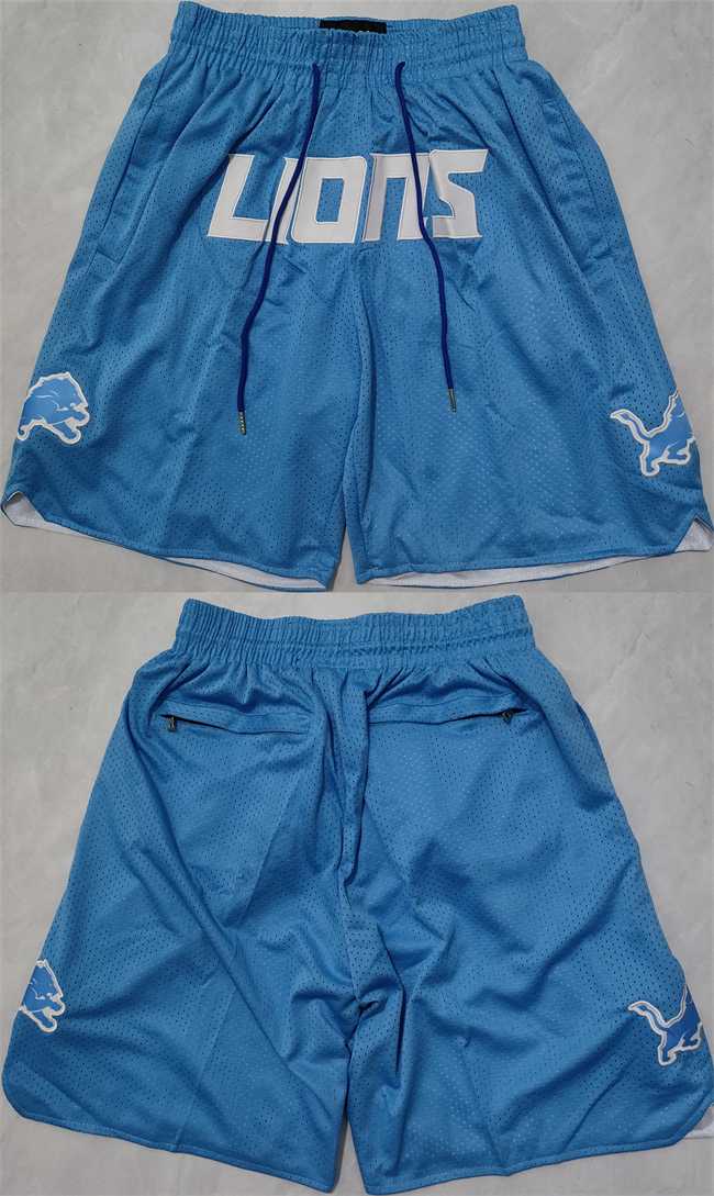 Mens Detroit Lions Blue Shorts (Run Small)->detroit lions->NFL Jersey Mens Detroit Lions Blue Shorts (Run Small)->detroit lions->NFL Jersey