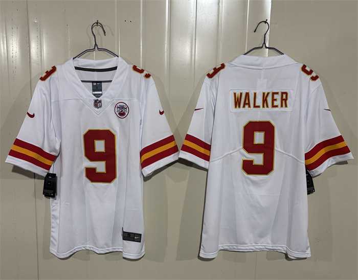 Mens Kansas City Chiefs #9 Kenneth Walker III White 2026 Vapor Untouchable Limited Stitched Jersey->kansas city chiefs->NFL Jersey