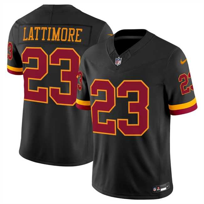 Mens Washington Commanders #23 Trey Amos Black 2026 F.U.S.E. Hail Raiser Alternate Vapor Limited Stitched Jersey Dzhi