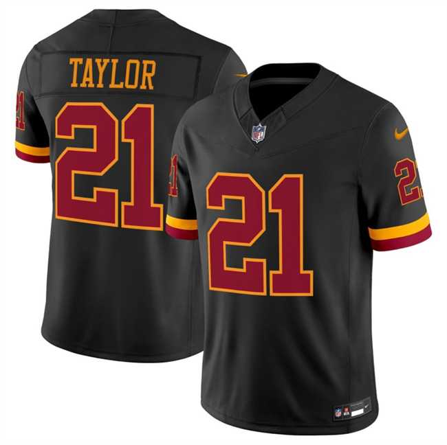 Mens Washington Commanders #21 Sean Taylor Black 2026 F.U.S.E. Hail Raiser Alternate Vapor Limited Stitched Jersey Dzhi