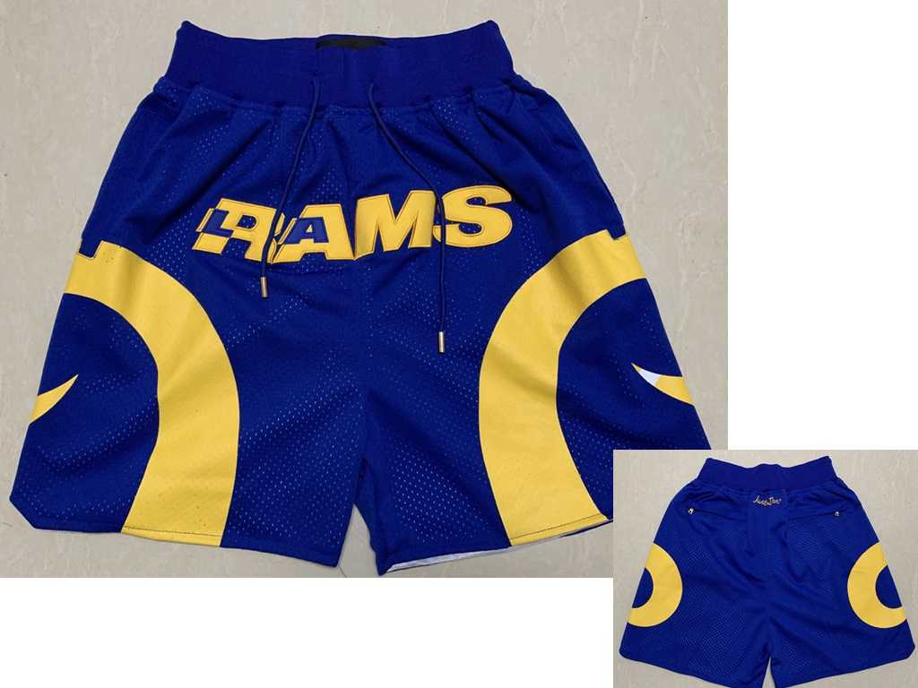 Mens Los Angeles Rams Royal Blue Just Don Shorts (Run Small)->los angeles rams->NFL Jersey