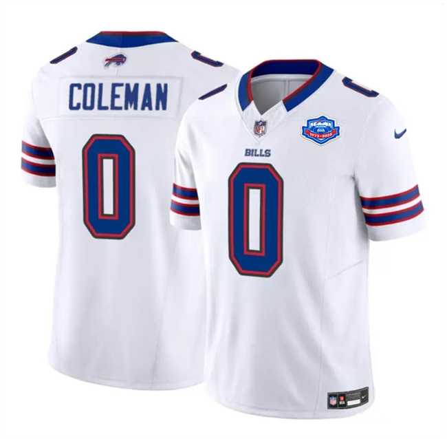 Mens Buffalo Bills #0 Keon Coleman White 2025 F.U.S.E. With Farewell Patch Vapor Untouchable Limited Stitched Jersey Dzhi