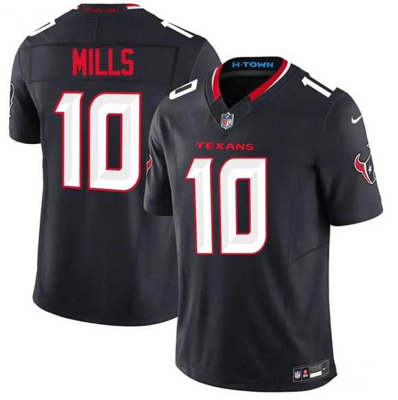 Mens Houston Texans #10 Davis Mills Navy 2nd Alternate 2026 F.U.S.E. Vapor Limited Stitched Jersey Dzhi