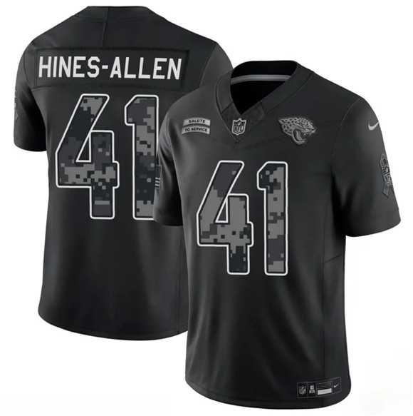 Mens Jacksonville Jaguars #41 Josh Hines-Allen Black F.U.S.E. 2026 Salute to Service Limited Stitched Jersey Dzhi
