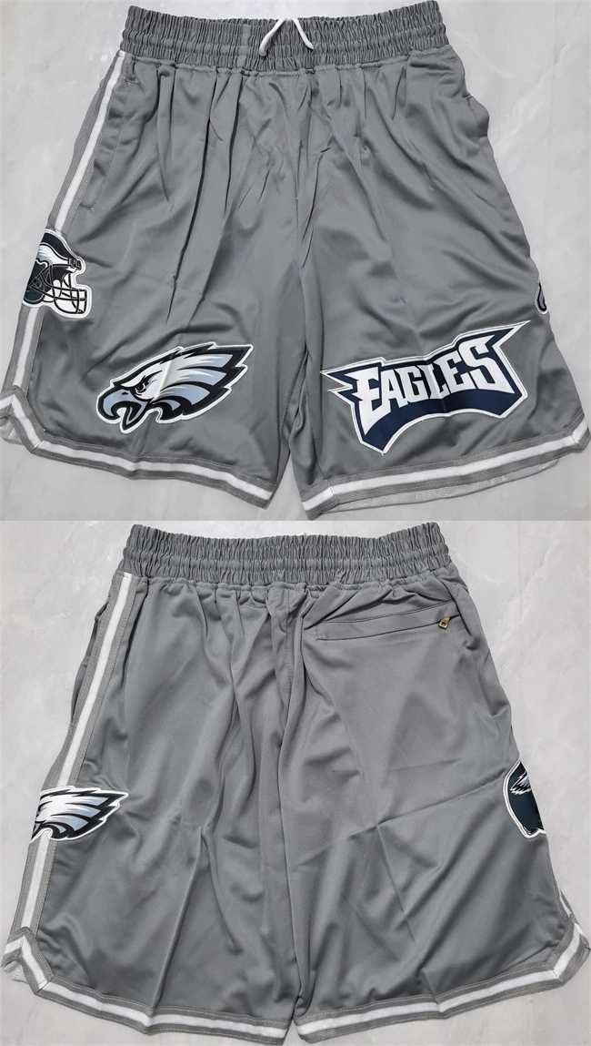 Mens Philadelphia Eagles Grey Shorts (Run Small)->philadelphia eagles->NFL Jersey