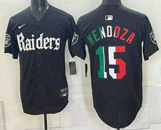 Mens Las Vegas Raiders #15 Fernando Mendoza Black Mexico Gothic Sin City Shadows Edition Vapor Limited Jersey Dzhi
