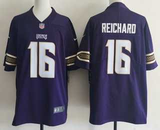 Mens Minnesota Vikings #16 Will Reichard Purple 2026 Vapor Rivalries Collection Limited Stitched Jersey