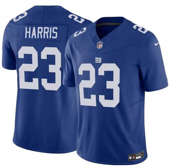 Mens New York Giants #23 Najee Harris Blue 2026 F.U.S.E. Vapor Untouchable Limited Stitched Jersey Dzhi