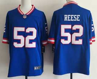 Mens New York Giants #52 Arvell Reese Limited Blue Throwback Vapor Jersey
