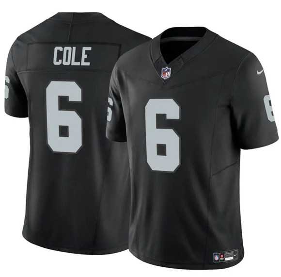 Mens Las Vegas Raiders #6 A.J. Cole Black 2025 F.U.S.E. Vapor Untouchable Limited Stitched Jersey Dzhi