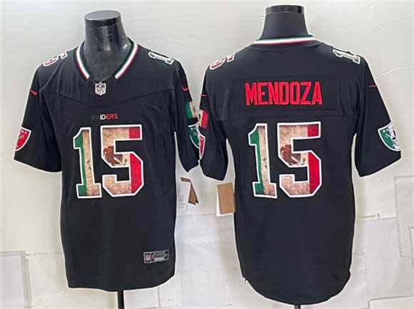 Mens Las Vegas Raiders #15 Fernando Mendoza Black F.U.S.E. Mexico Vapor Limited Stitched Jersey Dzhi->las vegas raiders->NFL Jersey