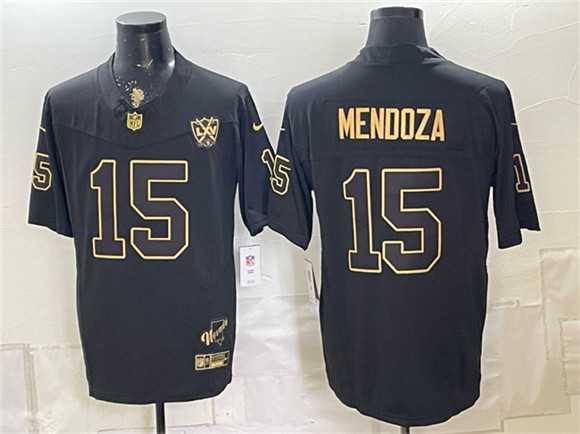 Mens Las Vegas Raiders #15 Fernando Mendoza Black Gold F.U.S.E. 65th Anniversary Patch Vapor Untouchable Limited Stitched Jersey Dzhi->las vegas raiders->NFL Jersey