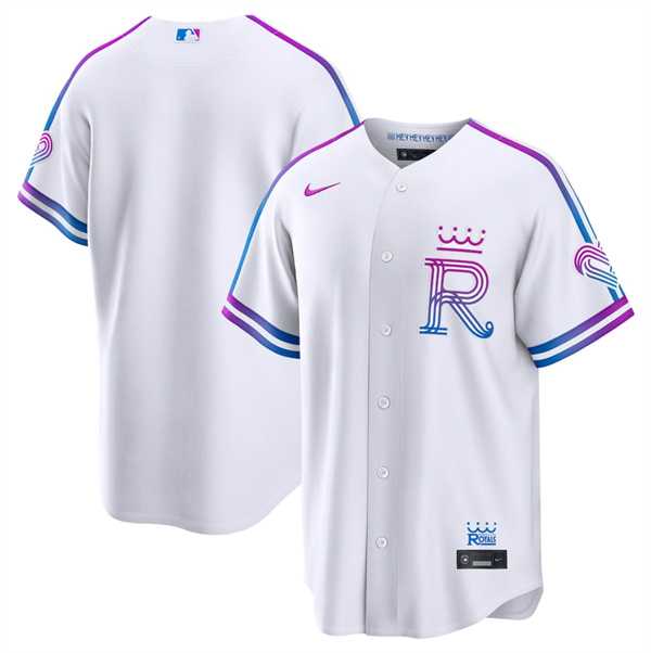 Mens Kansas City Royals Blank White 2026 City Connect Stadium Stitched Jersey Dzhi