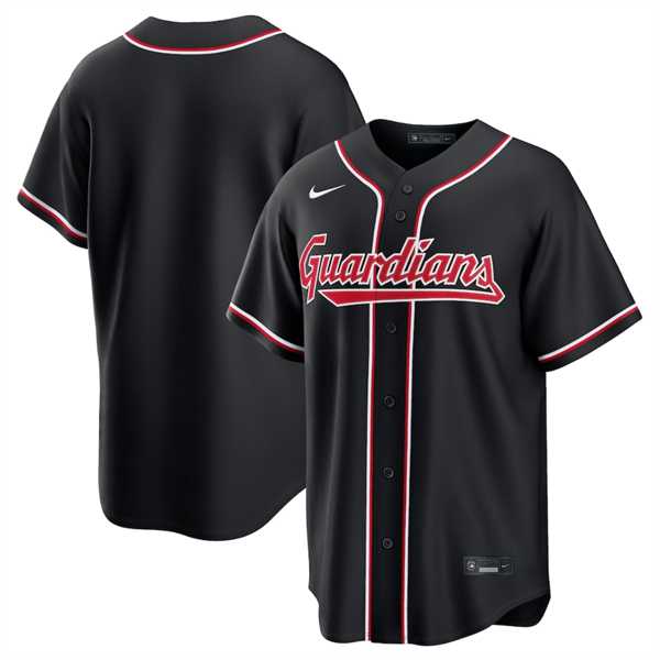 Mens Cleveland Guardians Blank 2026 Black Out Stitched Jersey Dzhi->cleveland guardians->MLB Jersey