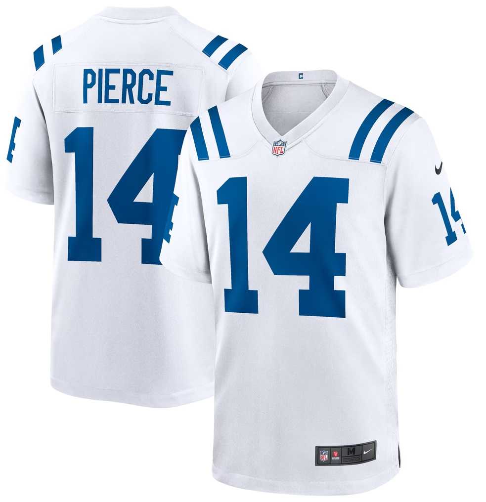 Mens Indianapolis Colts #14 Alec Pierce Limited White Vapor Jersey Dzhi
