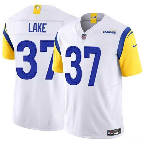 Mens Los Angeles Rams #37 Quentin Lake White 2025 F.U.S.E. Vapor Untouchable Stitched Jersey Dzhi