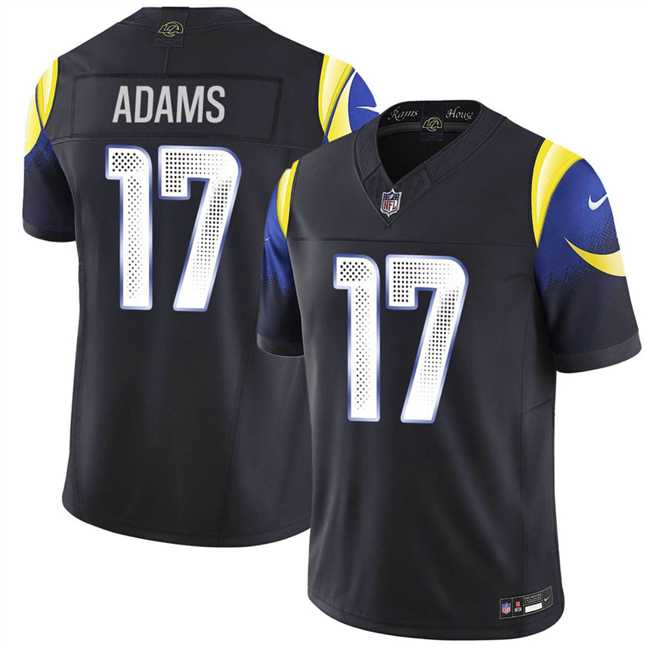 Mens Los Angeles Rams #17 Davante Adams midnight blue 2025 F.U.S.E. Rivalries Vapor Limited Stitched Jersey