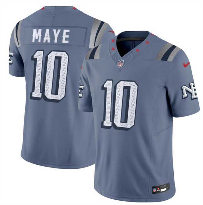 Mens New England Patriots #10 Drake Maye 2025 F.U.S.E. Rivalries Vapor Limited Stitched Jersey Dzhi
