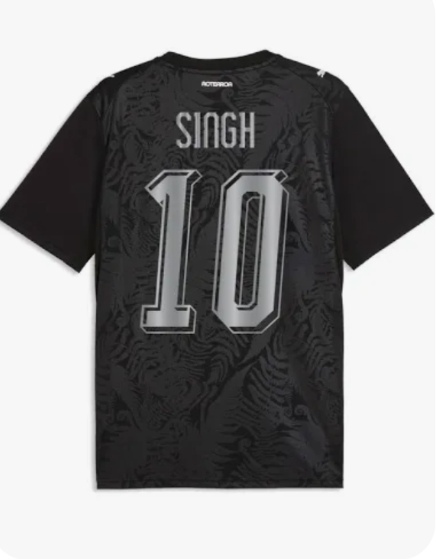 New Zealand soccer #10 Black jersey->->Soccer Country Jersey