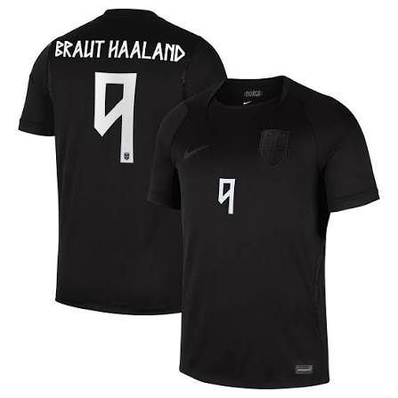 Men Norway Haaland Black #9 Soccer Jersey->->Soccer Country Jersey