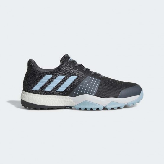 Mens Grey/Blue Adidas Adipower S Boost 3 Golf Shoes 163HVUTN