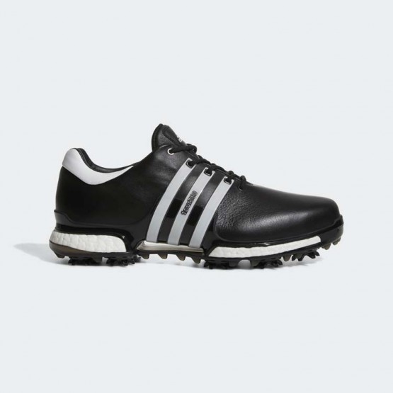 Mens Core Black/White Adidas Tour 360 Boost 2.0 Golf Shoes 650QSILZ