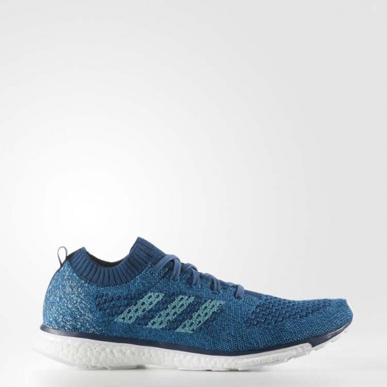 Mens Blue Night/Energy Aqua Adidas Adizero Prime Parley Running Shoes 869HDABV->Adidas Men->Sneakers