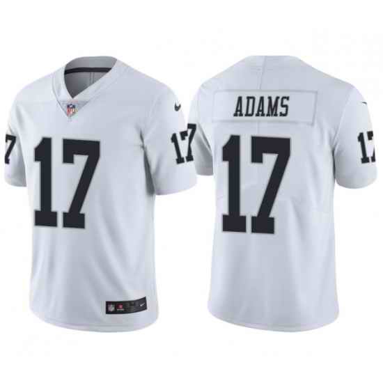 Men's Las Vegas Raiders #17 Davante Adams White Vapor Limited Stitched Jersey