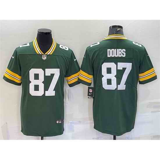 Men Green Bay Packers #87 Romeo Doubs Green Vapor Untouchable Limited Stitched Jersey