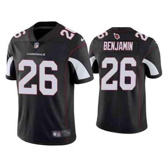 Men Arizona Cardinals #26 Eno Benjamin Black Vapor Untouchable Limited Stitched Jersey