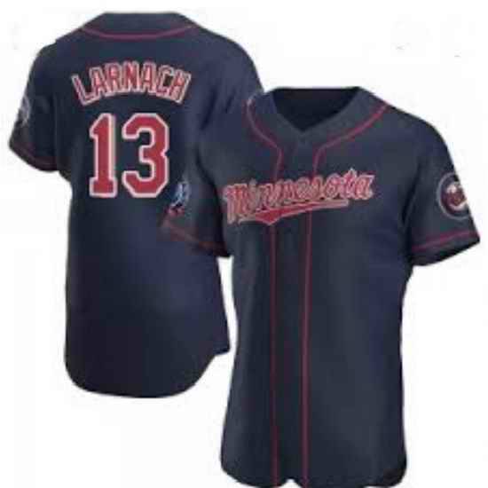 Minnesota Twins #13 Trevor Larnach Navy Jersey