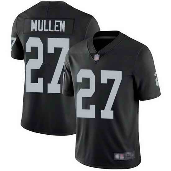 Men Las Vegas Raiders #27 Trayvon Mullen Black Vapor Limited Stitched Jersey